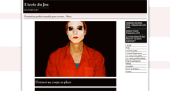 Desktop Screenshot of ecoledujeu.com